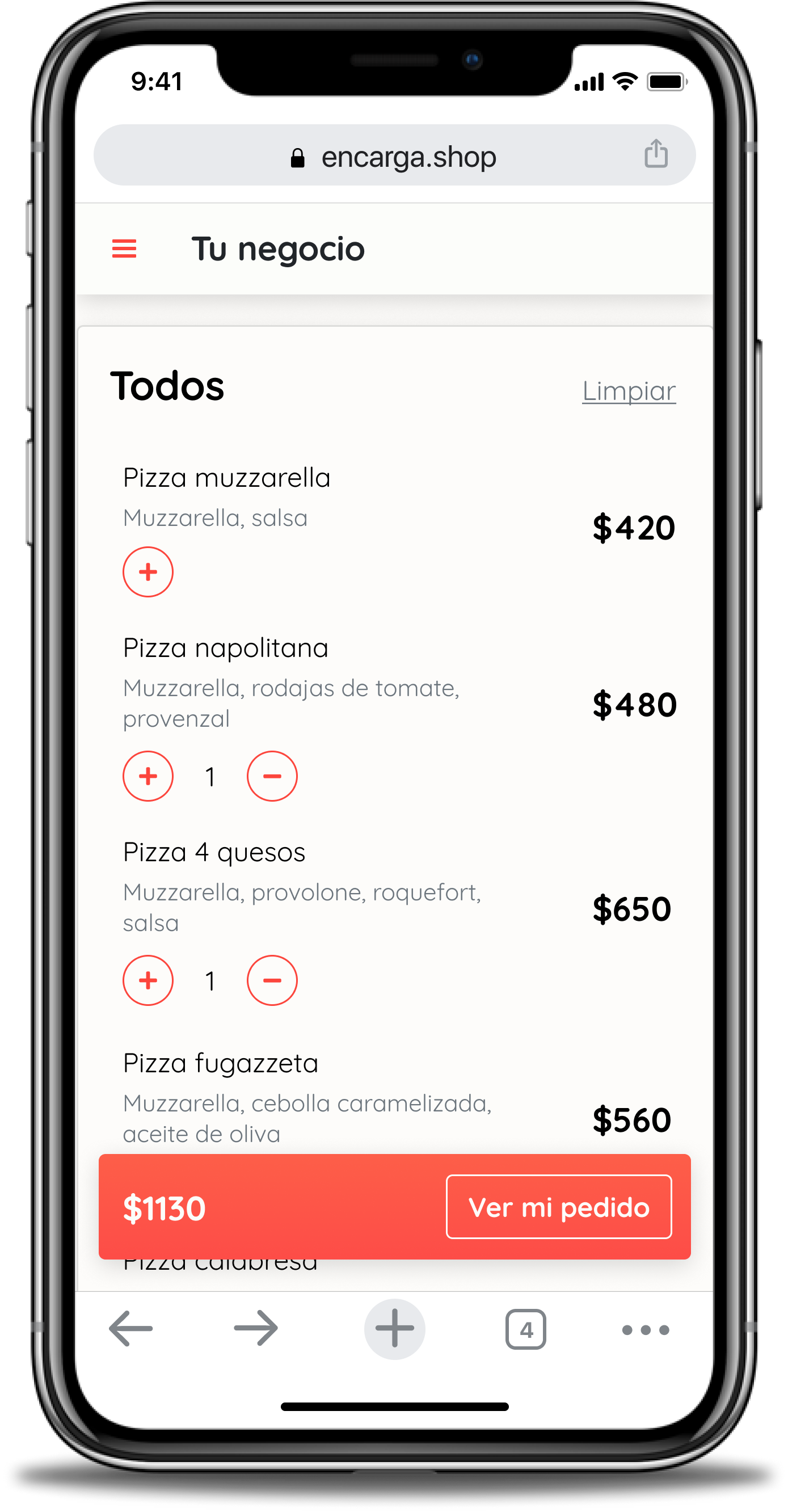 Encarga app screenshot